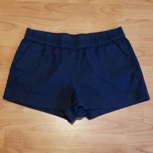 J. Crew linen blend navy blue pull-on shorts